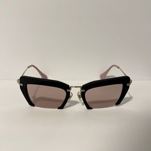 Miu Miu Lavender Flat Bottom Sunglasses SMU 10Q!